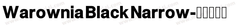 Warownia Black Narrow字体转换